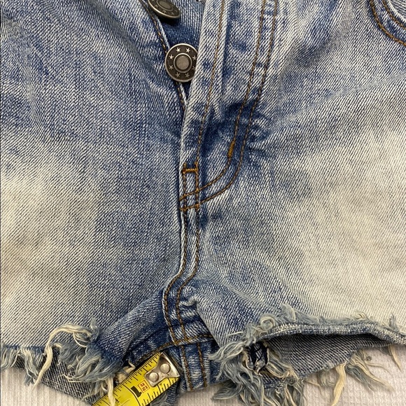 Free People Light Blue Jean Micro Shorts - Picture 5 of 9